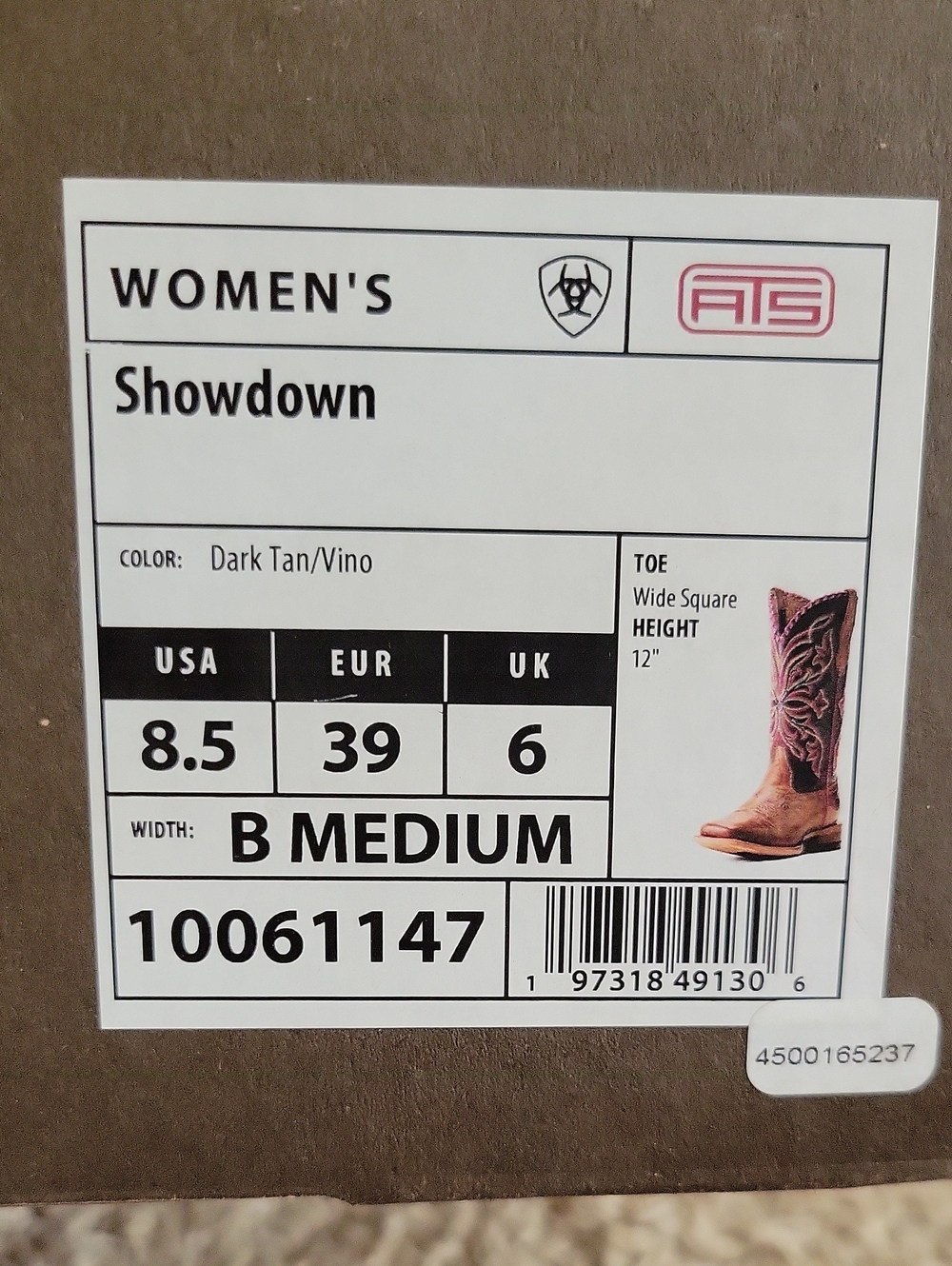 NWT Ariat Womens Showdown Boots 8.5B - Picture 12 of 12
